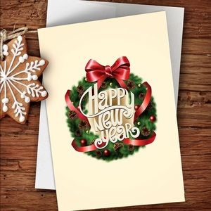 🎄Happy New Year Cards & Envelopes🎄